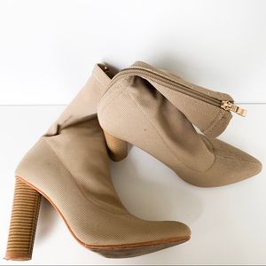 Nude Zip Ankle Boots (Yeezy Inspired)